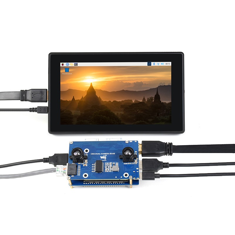 Papan Ekspansi Penglihatan Bin - Raspberry Pi Compute Module 4 Dual Camera Board ulasan dan harga